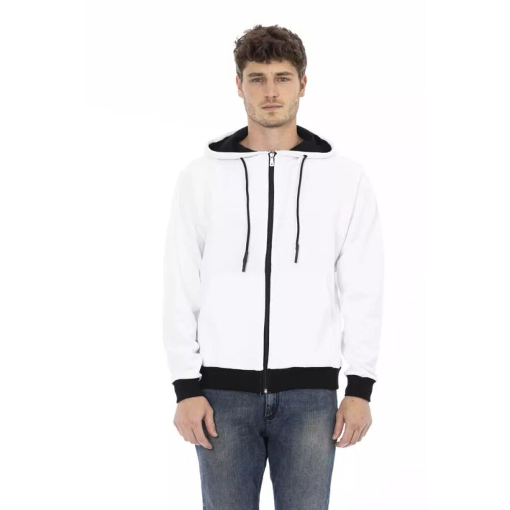 Baldinini Trend White Cotton Men Men's Sweater